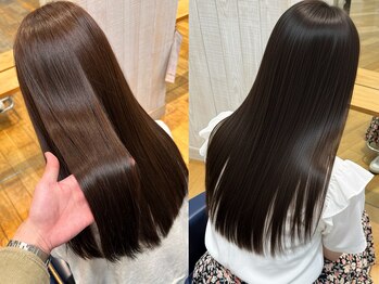 ラパンセ ブルー(LA PENSEE BLEU)の写真/憧れのストレートヘアへ♪髪質改善×縮毛矯正で、あなたの髪の悩みを解消します！