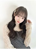 レイヤーカット/顔周り/シースルーぱっつん/表参道美容室