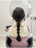 ヘアセット/ヘアアレンジ/結婚式ヘア/シニヨン/ハーフアップ