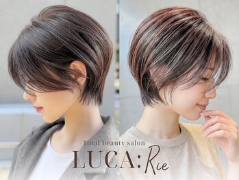 ルカリエ(LUCA:Rie)の写真/大人の上品ショート＆ボブはお任せ☆首元すっきり、スタイリングも簡単◎乾かすだけでキマる再現性が魅力♪