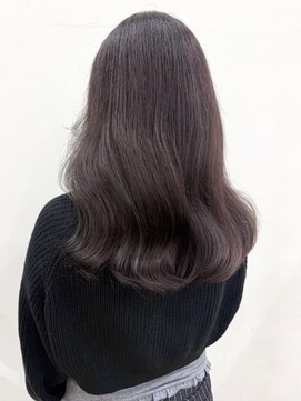 ロックス バイ マグ 松本(rocks BY MAG) 大人可愛い透明感カラーダークグレージュブリーチなしカラー艶髪