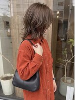 ニコリヘアワークス(nicori hair works) ミディアムレイヤー×ナチュラルベージュ2