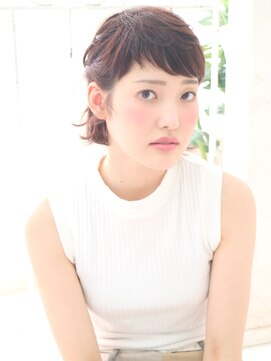 フェリシータ 緑地公園店(felicita) ショートボブ×編み込みハーフアップ