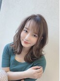ことりベージュレイヤーワンカール