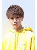 ナチュラル 刈り上げ 2ブロック マッシュ