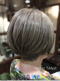 増えてしまった白髪を最大限に生かして #グレージュ#40代50代