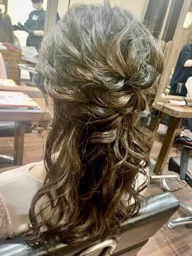 クレドガーデン 西新井店(CRED GARDEN) ゆるふわアレンジ編み込み二次会 結婚式/西新井クレドガーデン