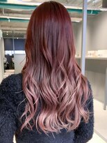 アイティーバイアルバム 八王子店(IT by ALBUM)&nbsp;ピンクブラウン_ショコラベージュボブルフベビーバング_ba378812