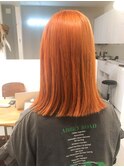 ブリーチ、オレンジ、切りっぱなし
