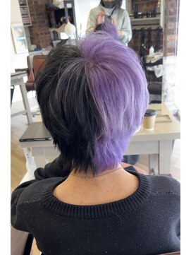 ヘアーアイスカルテット(HAIR ICI QUARTET) ツートーン　デザインカラー　メンズブリーチ