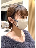 コンティロミー(CONTI ROMMY.)&nbsp;オシャレ感◎ぷつんとシルエット◎外ハネ◎【ボブ】