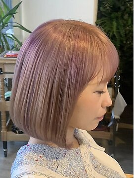 インデペンデンス(independence) ボブ×ピンクベージュ