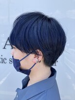 アッシュ アーティスティック スタジオ オブ ヘア(Ash artistic studio of hair)&nbsp;マッシュ×ブルーブラック