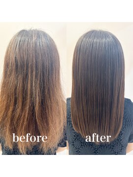 ザトエル 栄(THE TOEL) オリジナル髪質改善のビフォーアフター