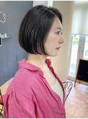 ショートボブ/大人巻き/ぷつっとボブ/ナチュラルモード/高松