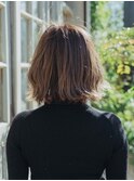 切りっぱなしレーイヤーボブ