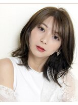ヴィス ベリー店 #サイドバング#外ハネ#大人ミディ【前田泰助】