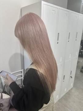 リグ 横浜(Lig.) ダブルカラー/ケアブリーチ/ニュアンスカラー/ミルクティー