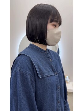 サンド 鹿児島中央(sand) ボブ　フルバング　ハッシュカット　イメチェン　似合わせカット