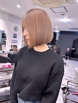 キング 枚方店(K!ng)&nbsp;ハイライトカラーミルクティーベージュケアブリーチダブルカラー