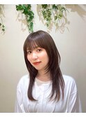 ロングレイヤー 顔周りレイヤー