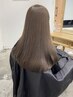カット＋ブリーチなしケアダブルカラー＋トリートメント￥12,100-