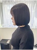 切りっぱなしボブ