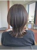 つなげない　ウルフカット