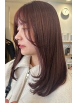 トゥッカ(TUKKA.) レイヤーカット×ピンクカラー(ブリーチなし)