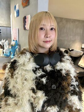 ハウ 心斎橋(how) 20代30代大人可愛い透明感ピンクブラウンケアブリーチ小顔