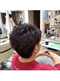 【MEN'S HAIR】ボーイッシュ×パーマ×ハイライト