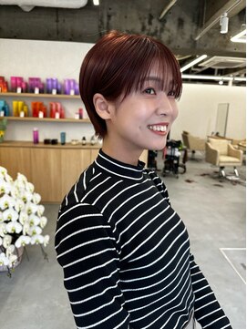 エルヘアメゾン(el. hair maison) ベビーピンクマッシュショート☆