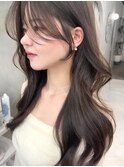 #60/韓国/韓国風/レイヤーカット/後れ毛/くびれヘア/前髪/原宿