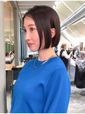 ◇前髪なし大人ボブ 表参道 ミニボブ ヘアドネーション