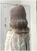 14832ブリーチ＆ダブルカラーシルバーアッシュワンホンヘア