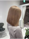 ミルクティーベージュダブルカラーハイトーンミディアム