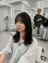 アマトウキョウ アユンチェ(AMA TOKYO×AYUNCHE) 韓国ヘア 2wayバング レイヤーカット くびれヘア 顔周り