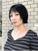 パンク風レイヤーボブ