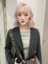 アロ 大阪梅田(alo)&nbsp;【momoa】くすみホワイトブロンド《ブリーチ/大阪梅田》