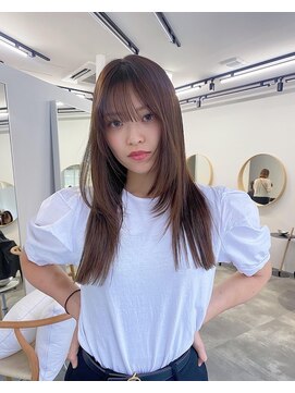 ディッシィ 立川(D'ICI) ロングの顔まわりレイヤー~fumi