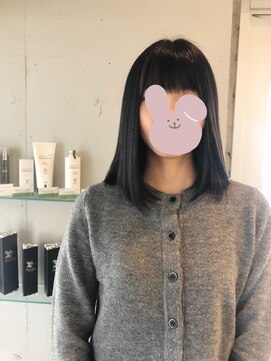 リル おもろまち店(Lille) Lille那覇おもろまち/ブルーラベンダー/ブリーチなし/ボブ