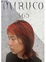 ミルコ バイ クラク(MIRUCO by KURAKU)&nbsp;ハイライトローライト　レッドブラック　ブリーチカラー