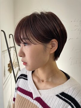 ジュベ 別府店(juve.) 別府ショートボブ顔まわりレイヤーカット髪質改善カラー30代