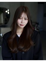 レノラ 本町(LENORA) 美髪ミディアムレイヤーカットデジタルパーマチェリーブラウン