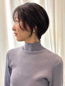 ヘアメイク ミチ 富田店(HAIRMAKE MICHI) 【MICHI 富田店 古作蓮】ショートボブ 顔周りカット 黒髪 艶髪