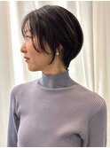 【MICHI 富田店 古作蓮】ショートボブ 顔周りカット 黒髪 艶髪