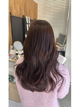 ネオリーブウリ 二子玉川店(Neolive uri) ミディアムヘア暗めカラーデザインカラーフェイスフレーミング