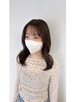 デバイス バイ フレイムス 越谷(DEVICE by Frames)&nbsp;グレージュ透明感カラーブリーチ無しくびれ巻き越谷