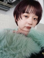 ディッセンバー 渋谷(December) ラベンダーピンクピンクラベンダーワイドバングマッシュショート
