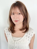 ファナ(fha-na)&nbsp;☆ 韓国風 ミディアムレイヤー シースルーバング☆イメチェン